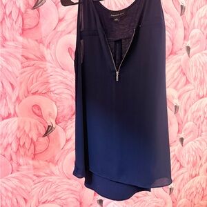 Navy Blue Sleeveless Top